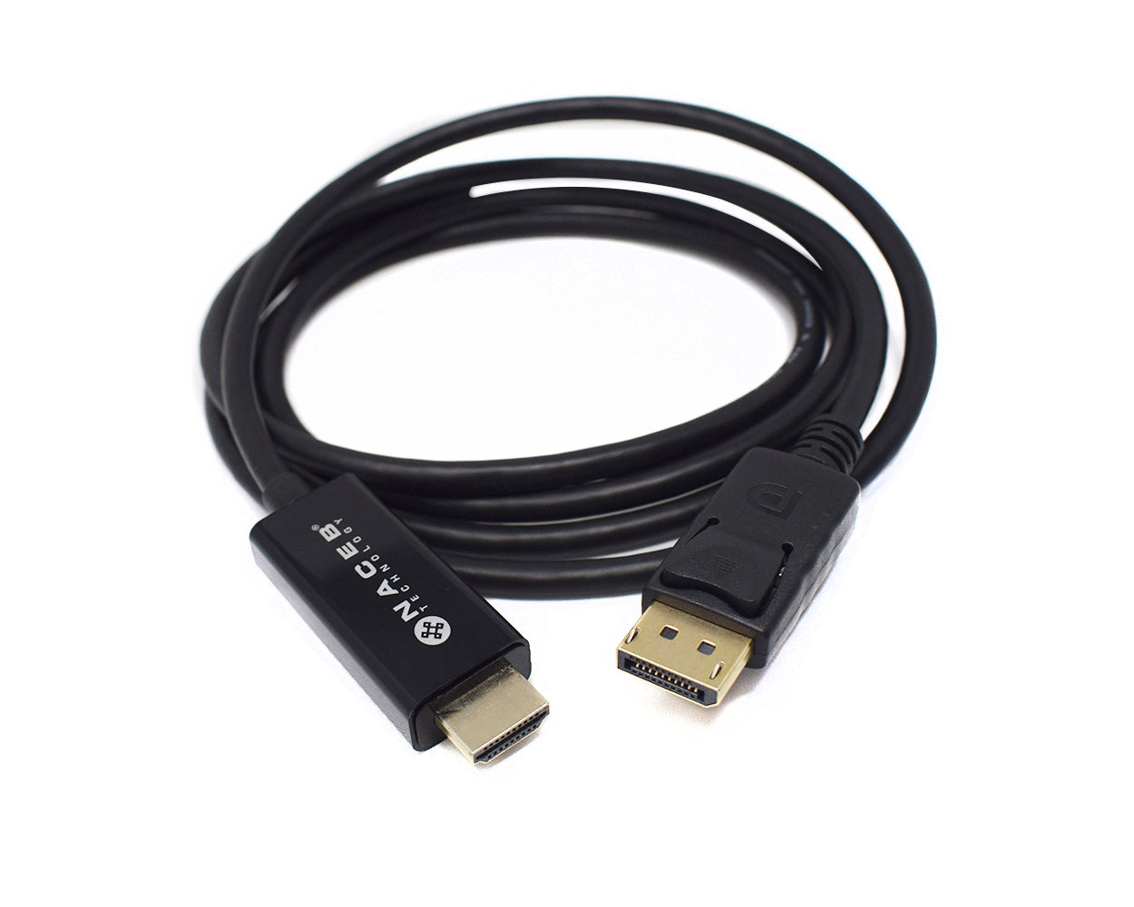 Adaptador HDMI a DisplayPort Naceb Technology NA-0106 - 1.8 m, HDMI, DisplayPort, Negro Adaptador HDMI a DisplayPort Naceb Technology NA-0106 - 1.8 m, HDMI, DisplayPort, Negro